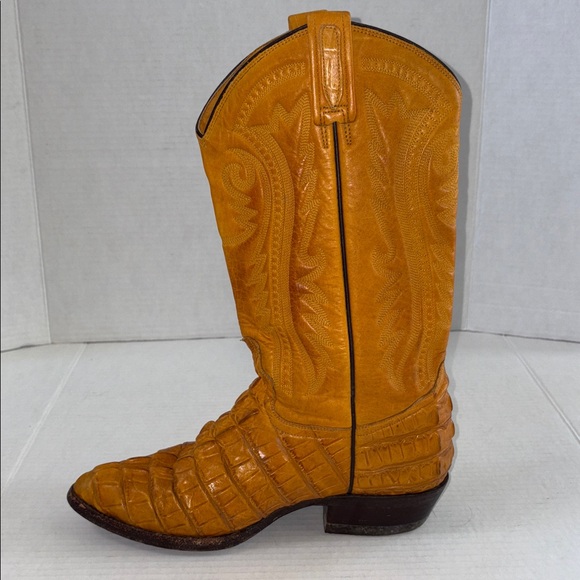Rudel Crocodile Leather Cowboy Boots Size 7.5 E Mens Vintage - Picture 9 of 17